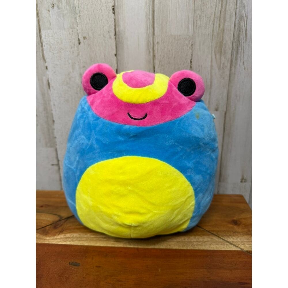 Squishmallows Wamina the Frog Blacklight Plush Toy Medium 8"
